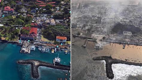 Photos: Before and after satellite images show devastation of Maui wildlife
